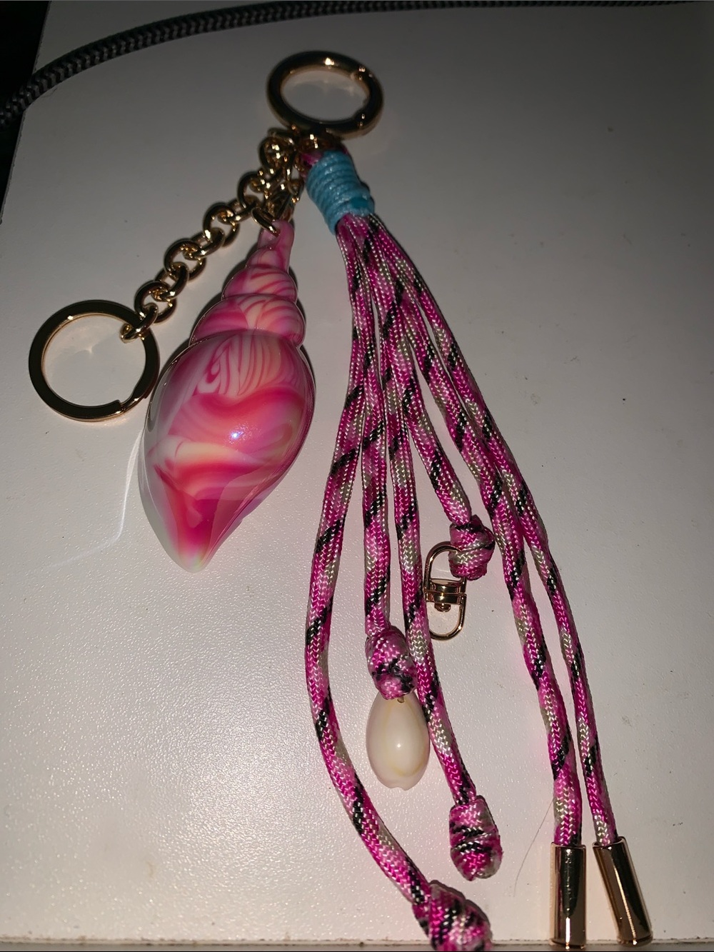 Shell purse/bag charm Keychain with charms